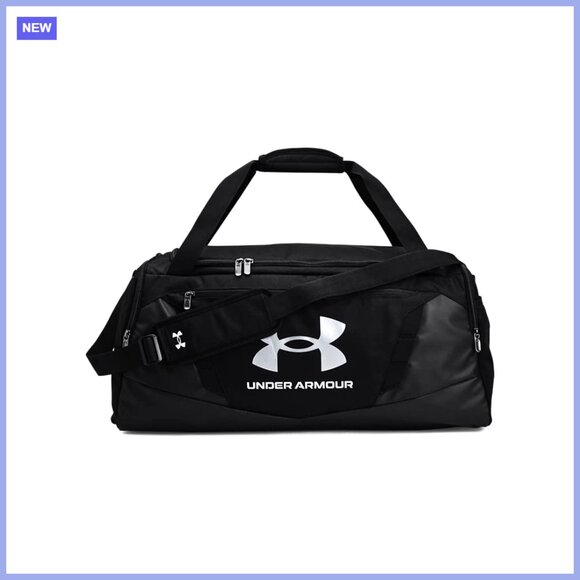 Faux Leather Duffle Bag with Water-Resistant Finish
